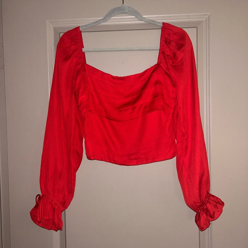 Red blouse